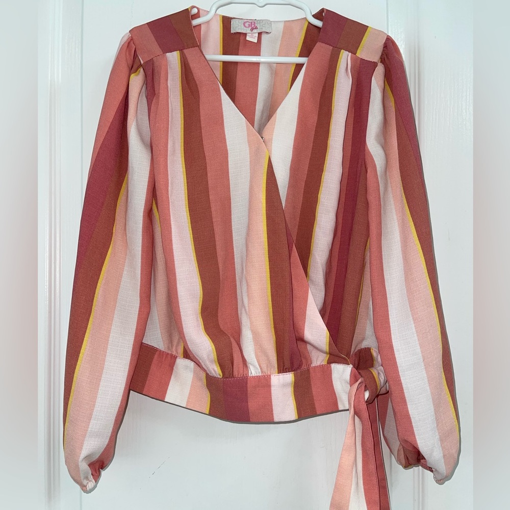 Girls Top, Side Tie, Small